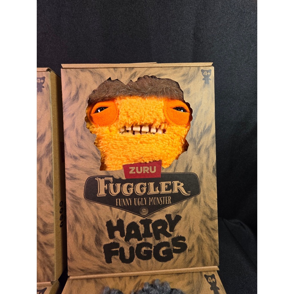 Zuru Fuggler Funny Ugly Monster Hairy Fuggs Orange Plush Toy New Boxed 9.4 inc